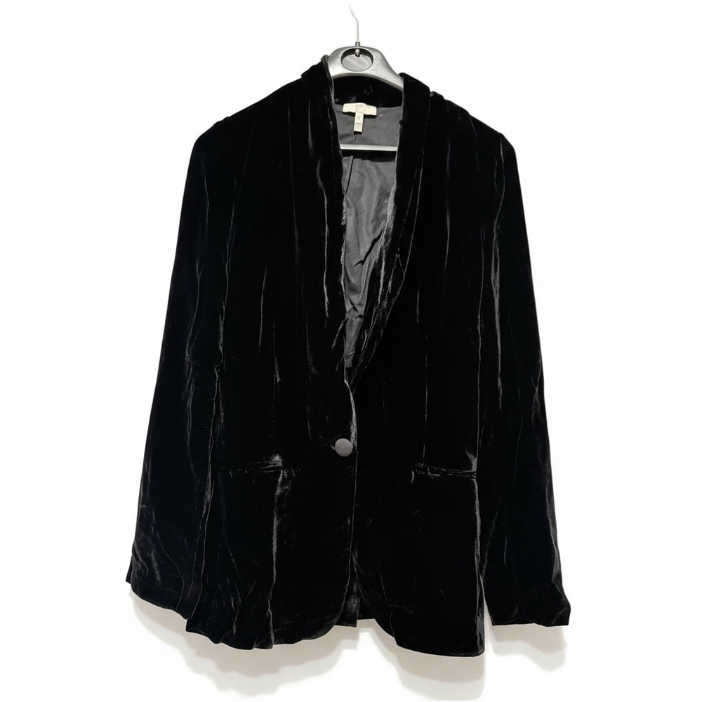 NWOT Joie Black Velvet Women's Blazer